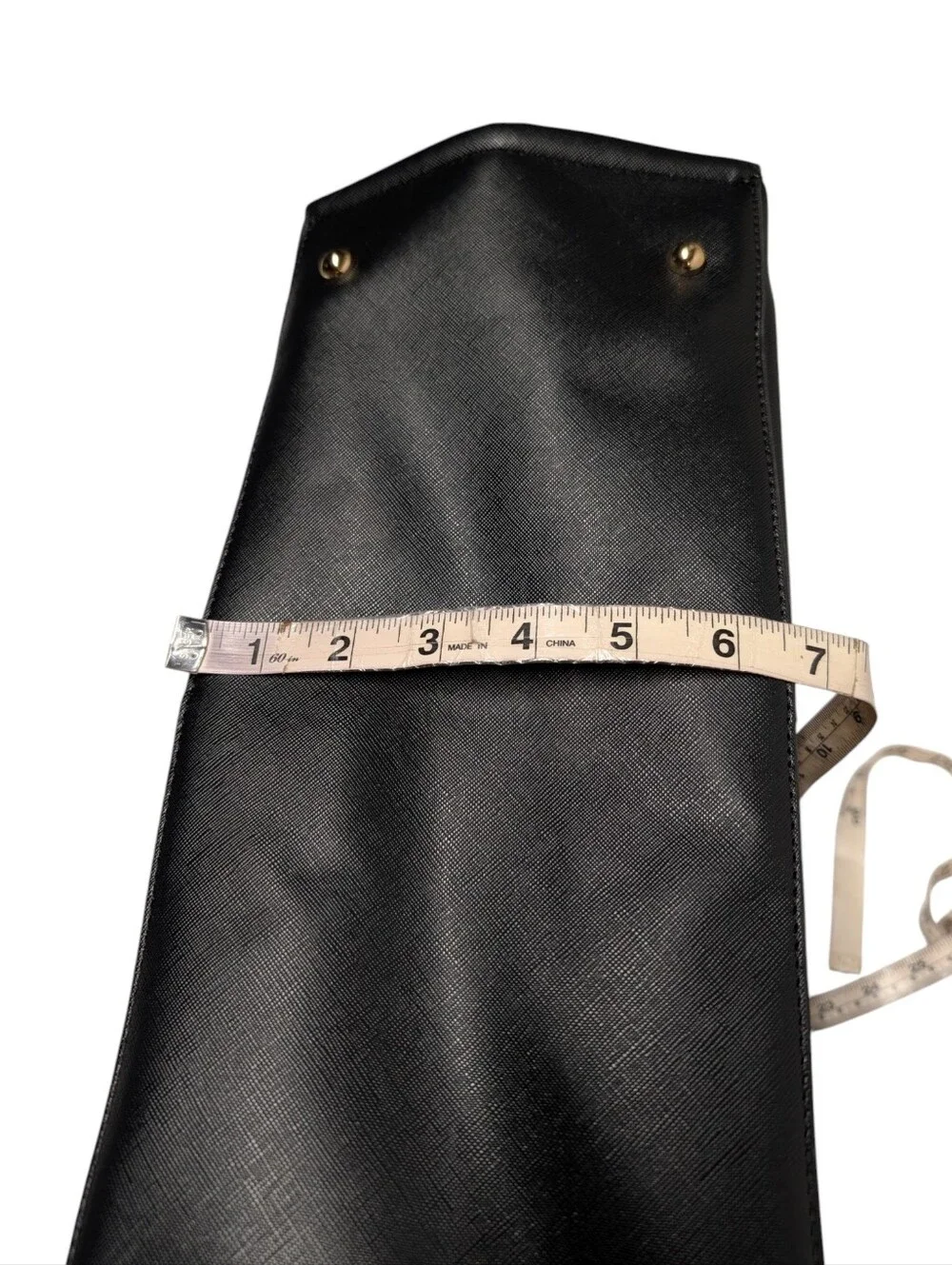 Women's Black Tote Bag Gold Bamboo Handles Structured Shoulder Bag NWOT